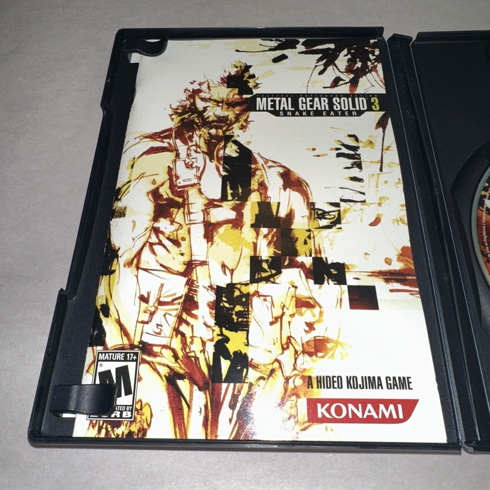 Metal Gear Solid 3 Snake Eater (PlayStation 2 PS2, 2004) CIB Complete Near Mint - Picture 3 of 5